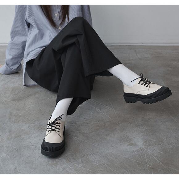 SALT AND CHOCOLATE  Size 7 Round Toe Platform Derby Shoes - Picture 11 of 16